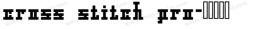 cross stitch pro字体转换